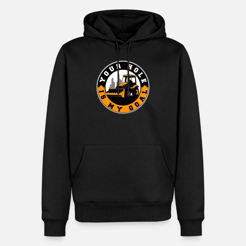 Bagger - Männer Premium Bio Hoodie - Schwarz