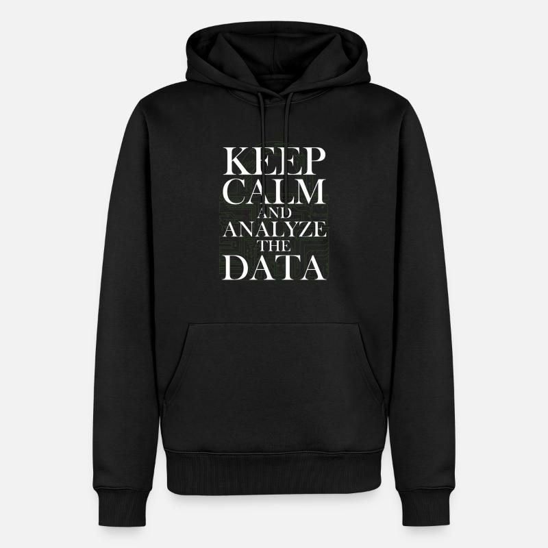 Programming Decipher Programmer Computer - Men’s Premium Organic Hoodie - black