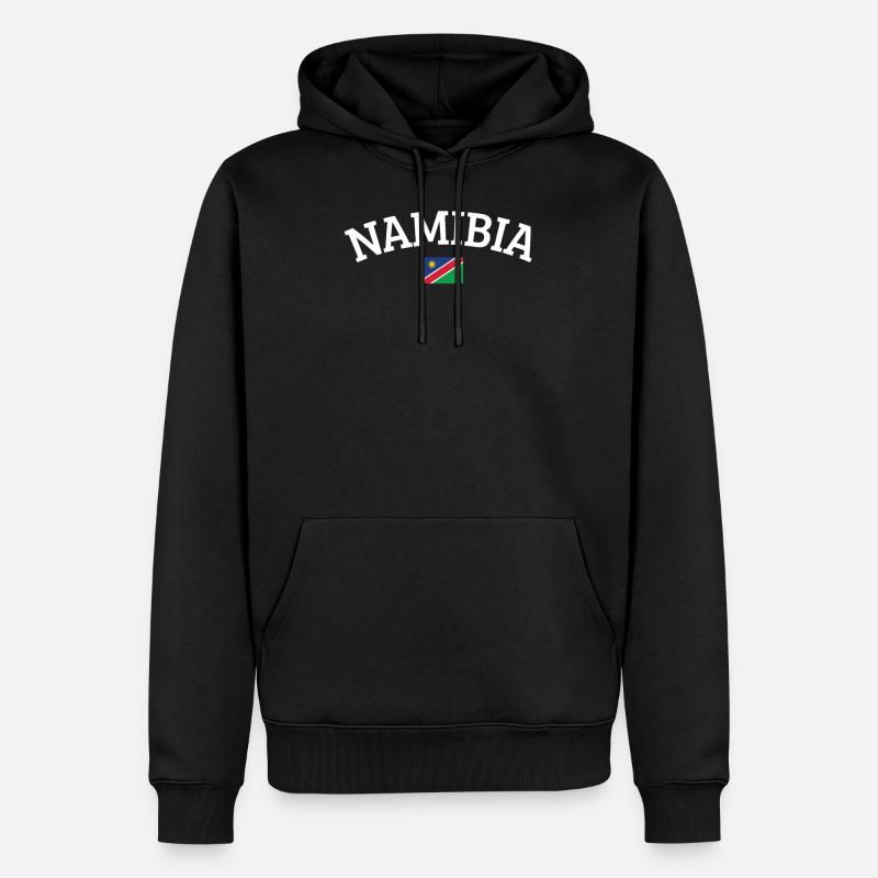 Namibia - Männer Premium Bio Hoodie - Schwarz