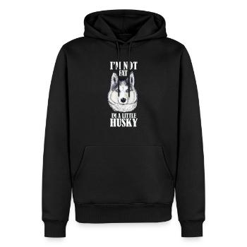 Cadeau de chiot de race de chien Husky - Sweat à capuche Premium bio Homme - noir - Devant - Nico (187cm)