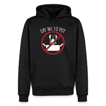 Lustige Languste Hummer Meeresfrüchte Krustentier - Männer Premium Bio Hoodie - Schwarz - Vorne - Nico (187cm)