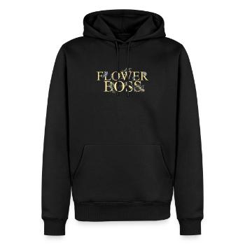 Détaillant de fleurs Boss Florist Florists Gardener - Sweat à capuche Premium bio Homme - noir - Devant - Nico (187cm)