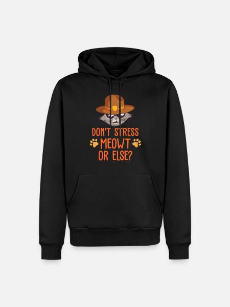 chat Chat - Sweat à capuche Premium bio Homme - noir