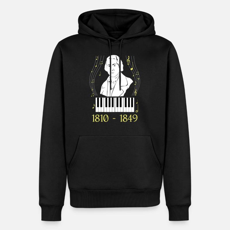 Frederic Chopin - Männer Premium Bio Hoodie - Schwarz