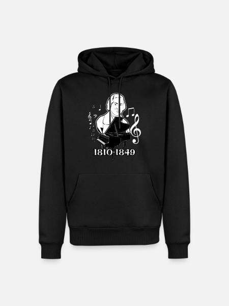 Frédéric Chopin - Sweat à capuche Premium bio Homme - noir