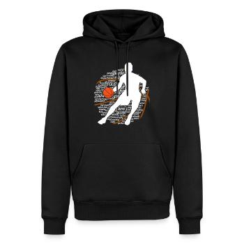 Basketball Basketballer Basketballmannschaft Gesch - Männer Premium Bio Hoodie - Schwarz - Vorne - Nico (187cm)
