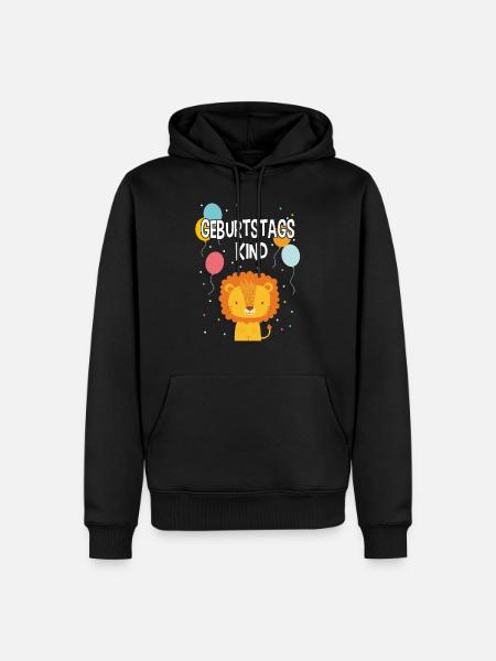 Anniversaire anniversaire Lion Lion - Sweat à capuche Premium bio Homme - noir
