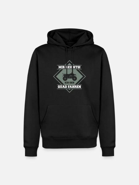 Mir reichts Ich geh Quad fahren! Offroad - Männer Premium Bio Hoodie - Schwarz