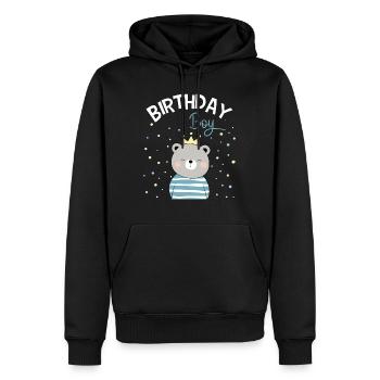 Geburtstagskind Kindergeburtstag Birthday Boy - Männer Premium Bio Hoodie - Schwarz - Vorne - Nico (187cm)