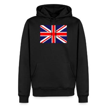 Großbritannien britisch Flagge Fahne - Männer Premium Bio Hoodie - Schwarz - Vorne - Nico (187cm)