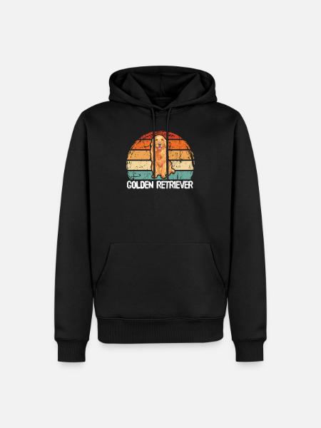 Golden retriever - Men’s Premium Organic Hoodie - black