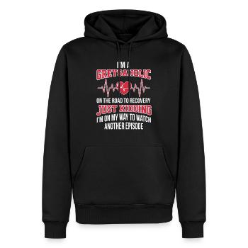 Greysaholic Anatomy Grey Sloan TV Meredith - Sweat à capuche Premium bio Homme - noir - Devant - Nico (187cm)