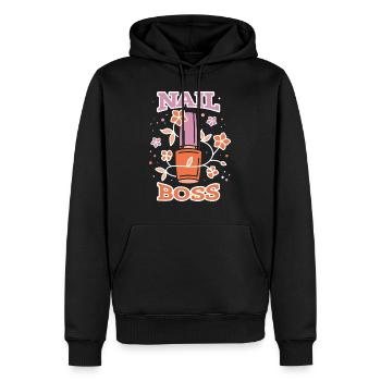 Nail Artist Nägel Maniküre Nail Boss - Männer Premium Bio Hoodie - Schwarz - Vorne - Nico (187cm)