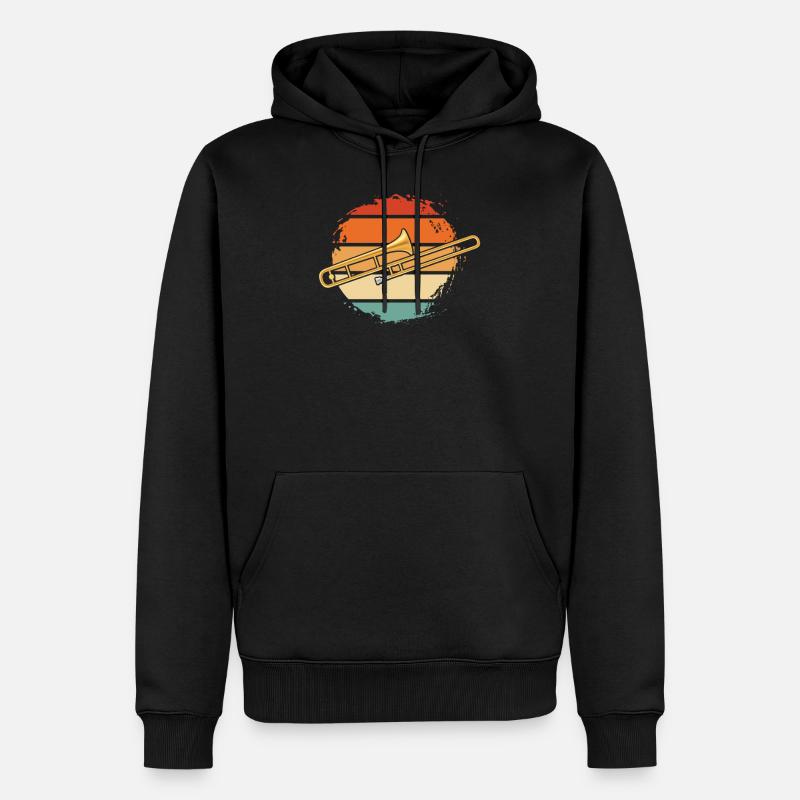 Trombone trombone - Sweat à capuche Premium bio Homme - noir