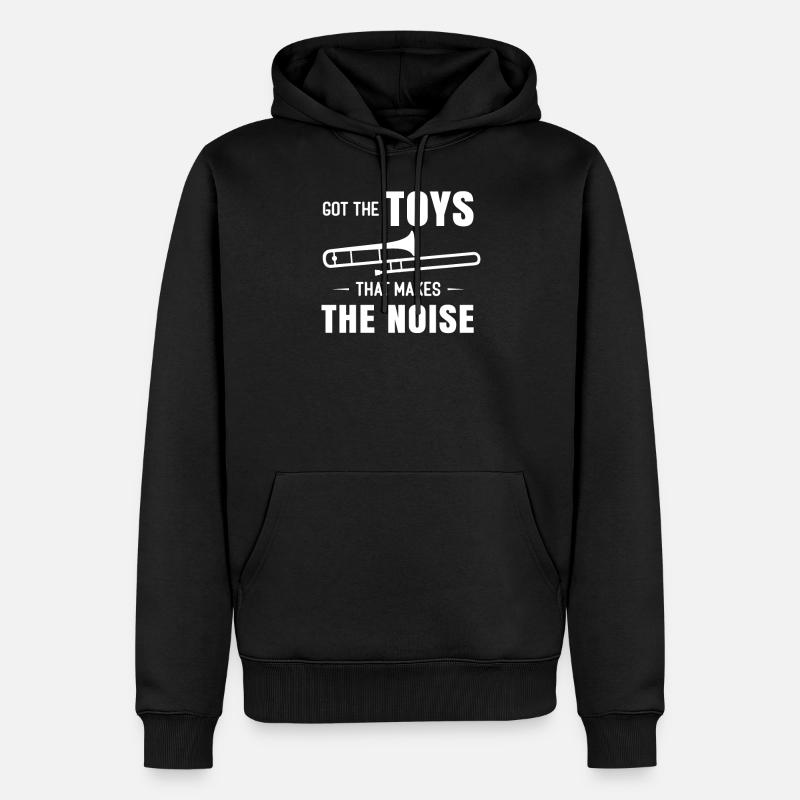 Trombone trombone - Sweat à capuche Premium bio Homme - noir