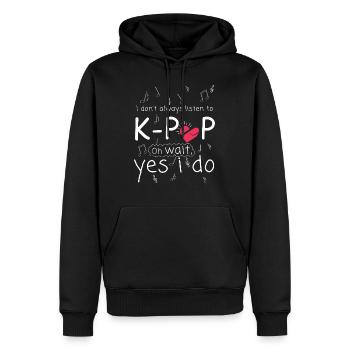 K-POP Fan - Männer Premium Bio Hoodie - Schwarz - Vorne - Nico (187cm)