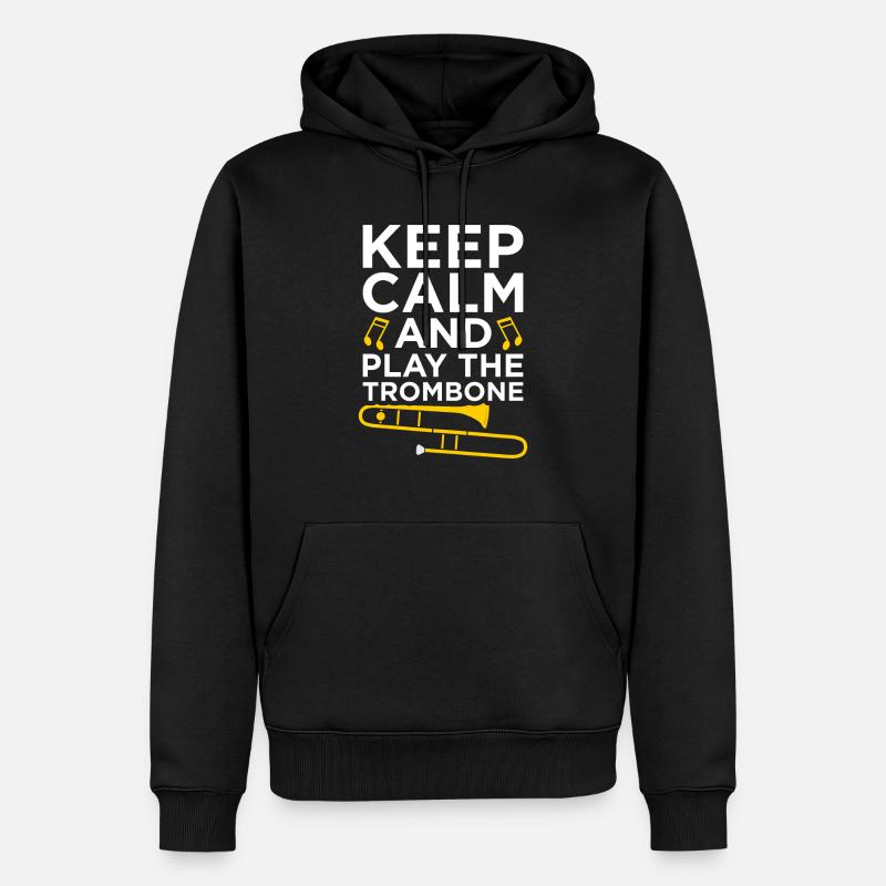 Posaune Trombone - Männer Premium Bio Hoodie - Schwarz