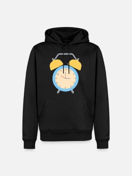 Alarm clock - Men’s Premium Organic Hoodie - black