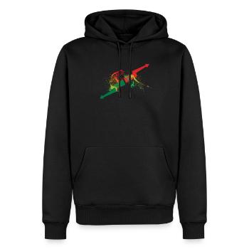 Bear Bull Investor Trader Entrepreneur Capitalist - Sweat à capuche Premium bio Homme - noir - Devant - Nico (187cm)