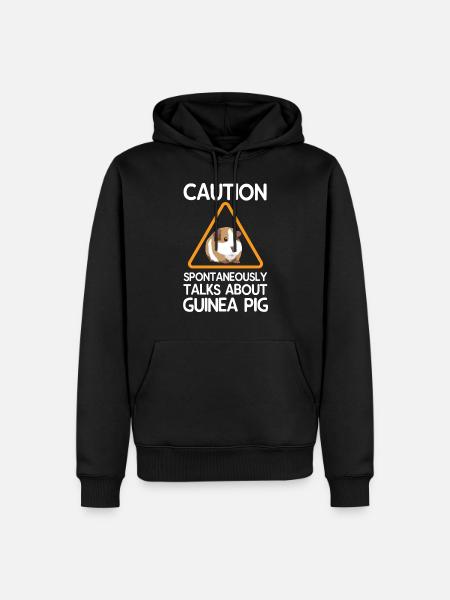 Cavy guinea pig - Men’s Premium Organic Hoodie - black