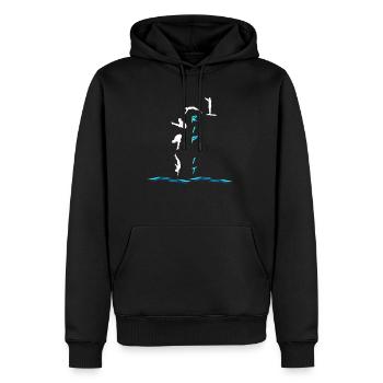 Sprungbrett Tauchen Sprungturm Schwimmer Taucher - Männer Premium Bio Hoodie - Schwarz - Vorne - Nico (187cm)