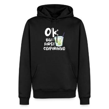Caipirinha Cocktail Barkeeper Trink Humor - Männer Premium Bio Hoodie - Schwarz - Vorne - Nico (187cm)