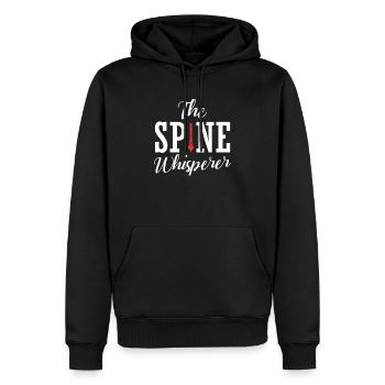 Wirbelsäulen Flüsterer Chiropraktiker Orthopäde - Männer Premium Bio Hoodie - Schwarz - Vorne - Nico (187cm)