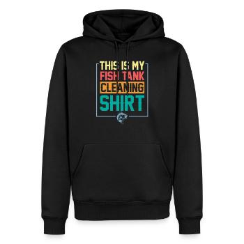 Ceci est mon cadeau d'aquarium marin aquariste de réservoir de poissons - Sweat à capuche Premium bio Homme - noir - Devant - Nico (187cm)
