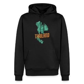 Voyageurs de voyage Elephant Country Tourist - Sweat à capuche Premium bio Homme - noir - Devant - Nico (187cm)