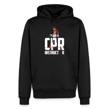 Zertifizierter Erste Hilfe Ausbilder Ambulanz - Männer Premium Bio Hoodie - Schwarz - Vorne - Nico (187cm)