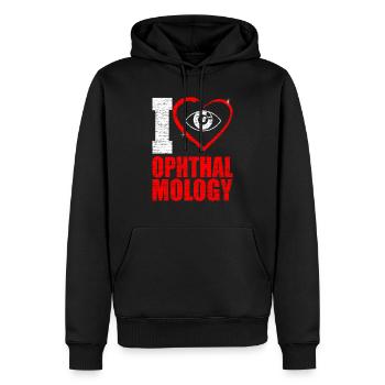 Augenarzt - Männer Premium Bio Hoodie - Schwarz - Vorne - Nico (187cm)