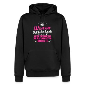 Augenarzt Medizin Doktor Geschenkidee - Männer Premium Bio Hoodie - Schwarz - Vorne - Nico (187cm)