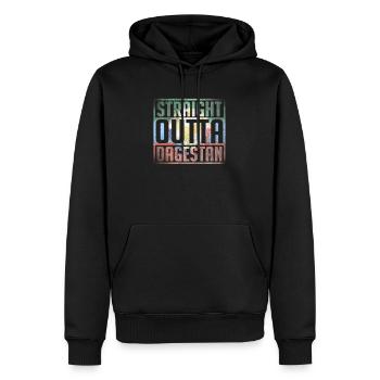 Straight Outta Dagestan, Dagestan Flag, Dagestan - Männer Premium Bio Hoodie - Schwarz - Vorne - Nico (187cm)