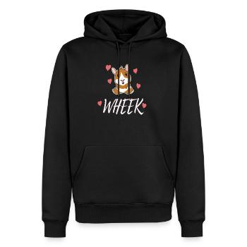 wheek cochon d'inde animal de compagnie cochon d'inde - Sweat à capuche Premium bio Homme - noir - Devant - Nico (187cm)