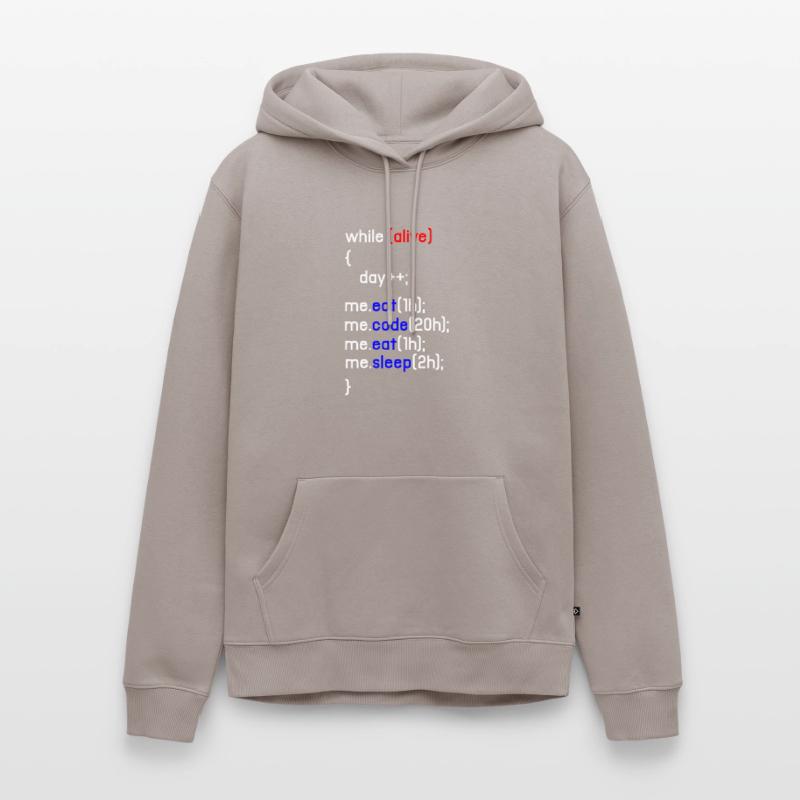 Html Codage Codeur Programmeur Programmation PC Cadeau Sweat à capuche Premium bio Homme