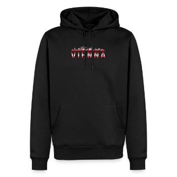 VIENNA VIENNA City Travel - Men’s Premium Organic Hoodie - black - Front - Nico (187cm)