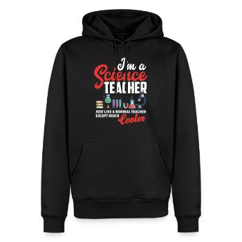 Funny science chemistry teacher gift - Men’s Premium Organic Hoodie - black - Front - Nico (187cm)