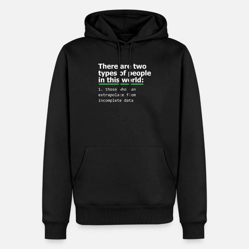 Programmierer Unvollständiger Datencodierer Computer PC Geschenk - Männer Premium Bio Hoodie - Schwarz