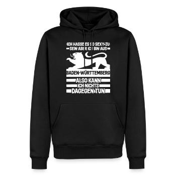 Baden und Badner sexy lustiger Spruch - Männer Premium Bio Hoodie - Schwarz - Vorne - Nico (187cm)
