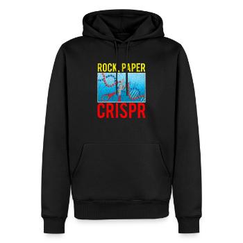 Crispr Funny Biology Student Science Biologist DNA - Men’s Premium Organic Hoodie - black - Front - Nico (187cm)