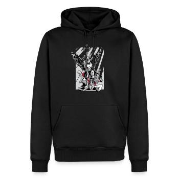 St. Michael Erzengel Böse Religion Glaube - Männer Premium Bio Hoodie - Schwarz - Vorne - Nico (187cm)