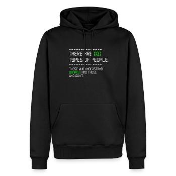 10 Arten von Menschen Programmierer Coder Entwickler Geschenk - Männer Premium Bio Hoodie - Schwarz - Vorne - Nico (187cm)