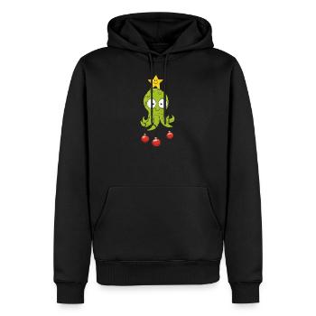 Süßes Oktopus Weihnachten Oktopus - Männer Premium Bio Hoodie - Schwarz - Vorne - Nico (187cm)
