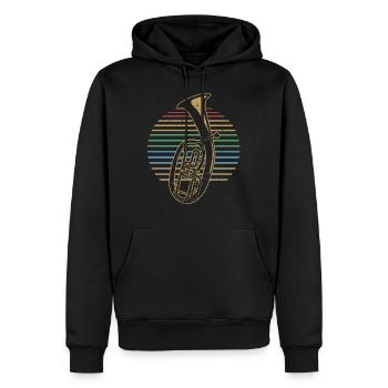 Tolles Tenorhorn Geschenk für Tenorhornist - Männer Premium Bio Hoodie - Schwarz - Vorne - Nico (187cm)
