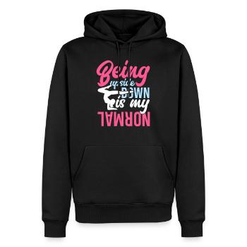 Funny gymnast gymnast gift - Men’s Premium Organic Hoodie - black - Front - Nico (187cm)