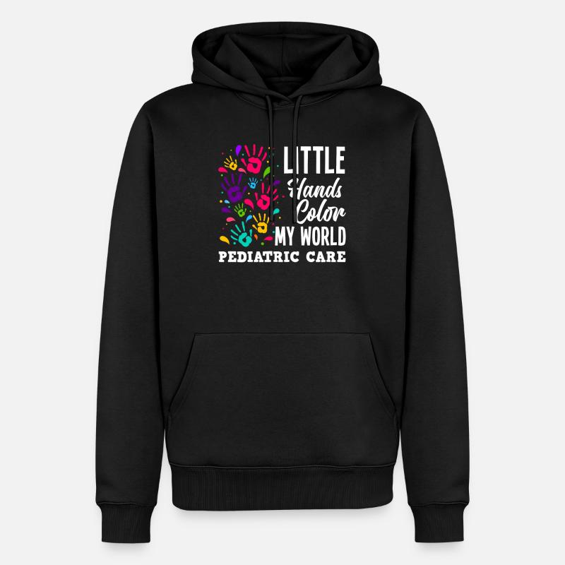 Kinderkrankenschwester Kinderkrankenpflegerin - Männer Premium Bio Hoodie - Schwarz