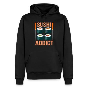 Sushi - Männer Premium Bio Hoodie - Schwarz - Vorne - Nico (187cm)