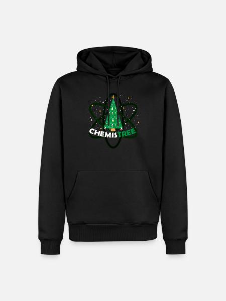 Chemistree Chemie Weihnachtsbaum - Männer Premium Bio Hoodie - Schwarz