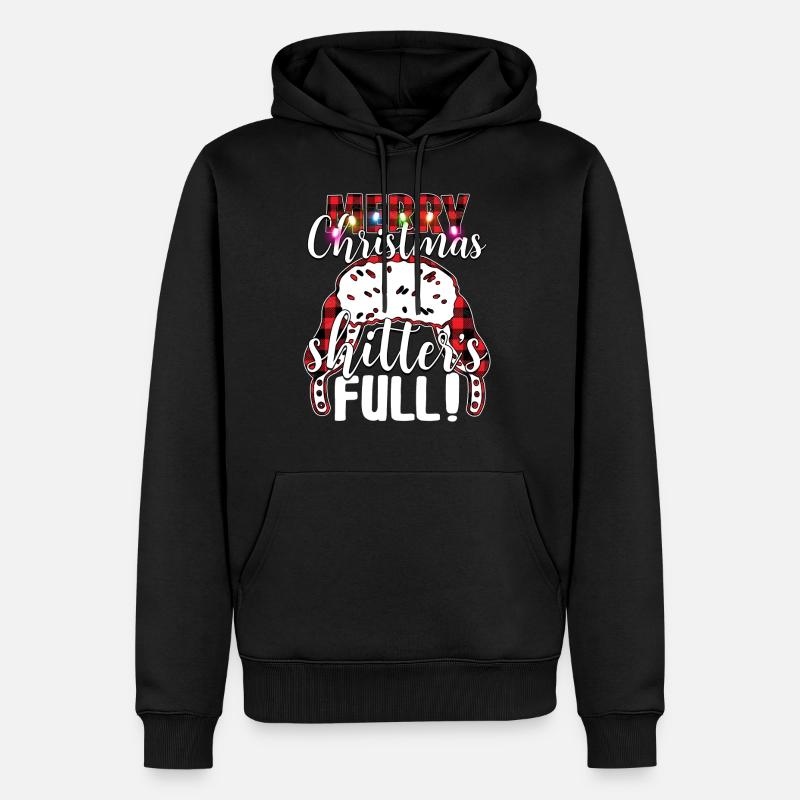 Joyeux Noël Shitter’s Full - Sweat à capuche Premium bio Homme - noir