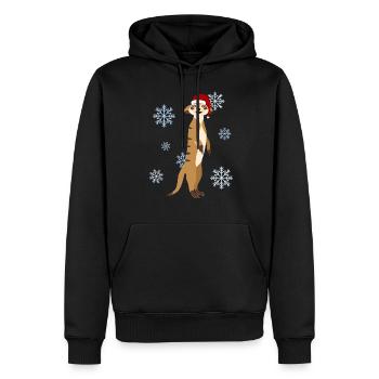 Bonnet de Noel de Noël suricate - Sweat à capuche Premium bio Homme - noir - Devant - Nico (187cm)